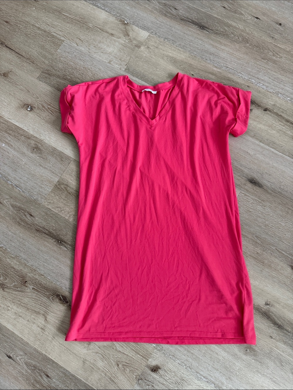 Women’s V-Neck Pink Dress